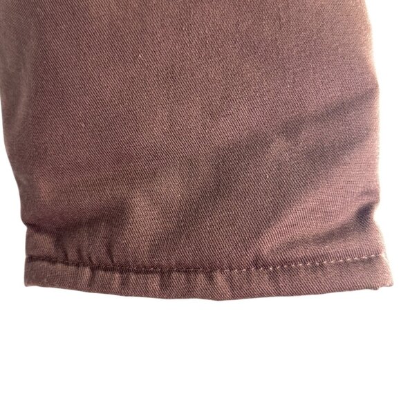 Vintage Sears Workwear Brown Insulated Coveralls Size L Nylon Polyester 80's - Picture 10 of 11